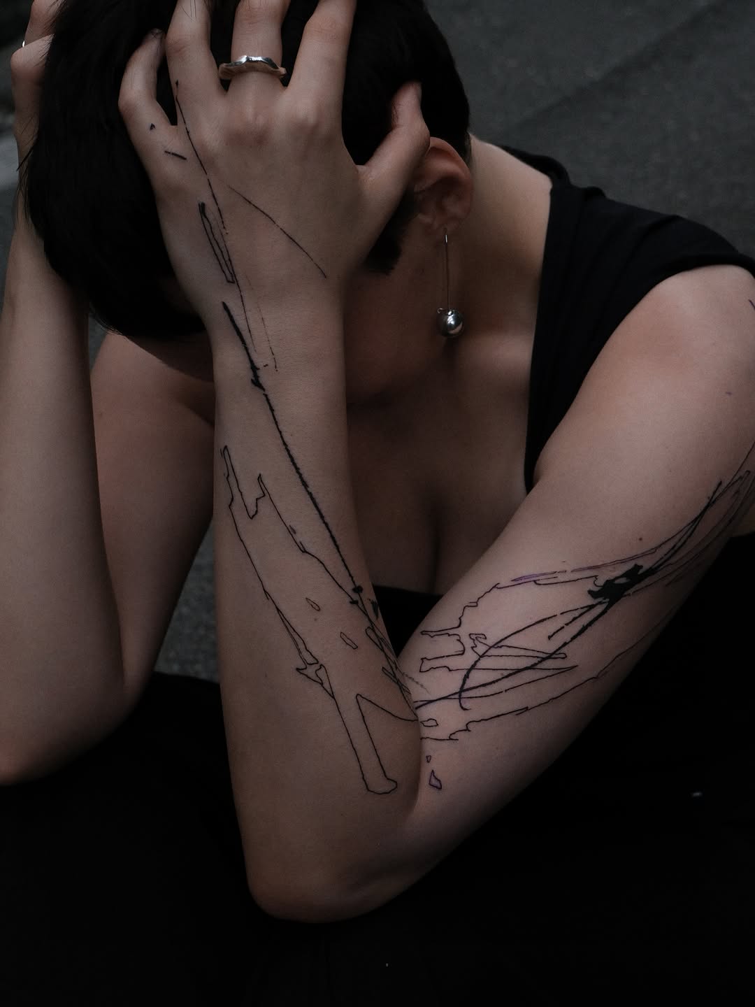 Tattoo by @tolstun.ink โ blackwork, sketch
