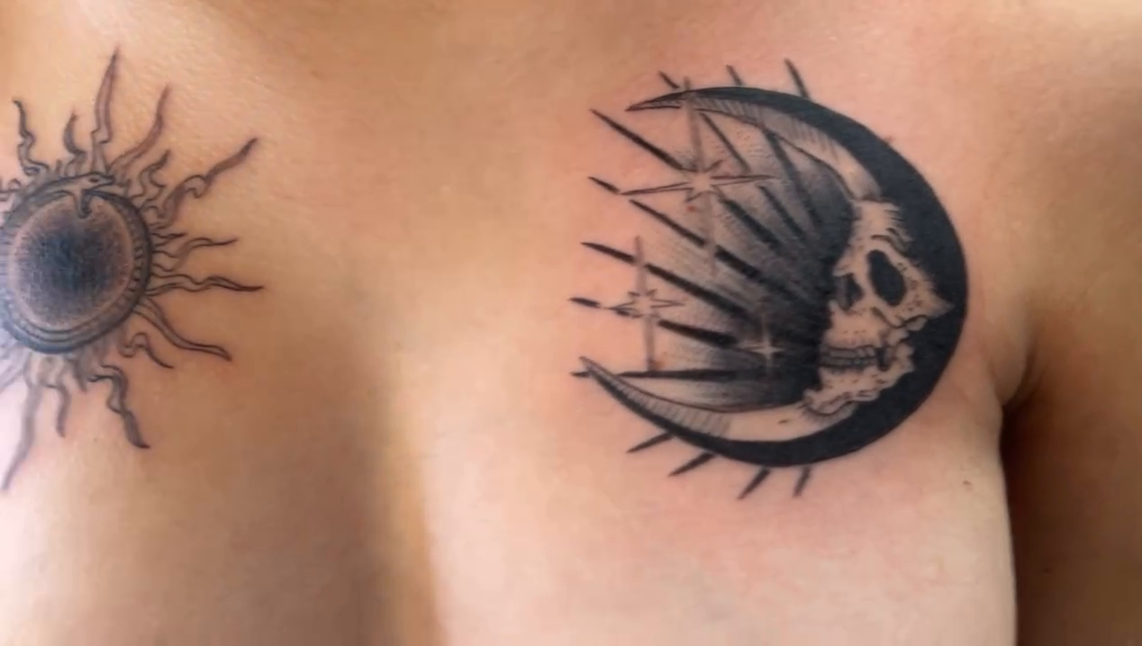 Tattoo by @gaboyzink — black_and_grey, geometric
