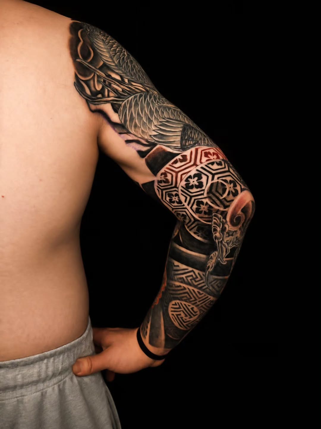 Tattoo by @toa_monti β japanese_irezumi, black_and_grey