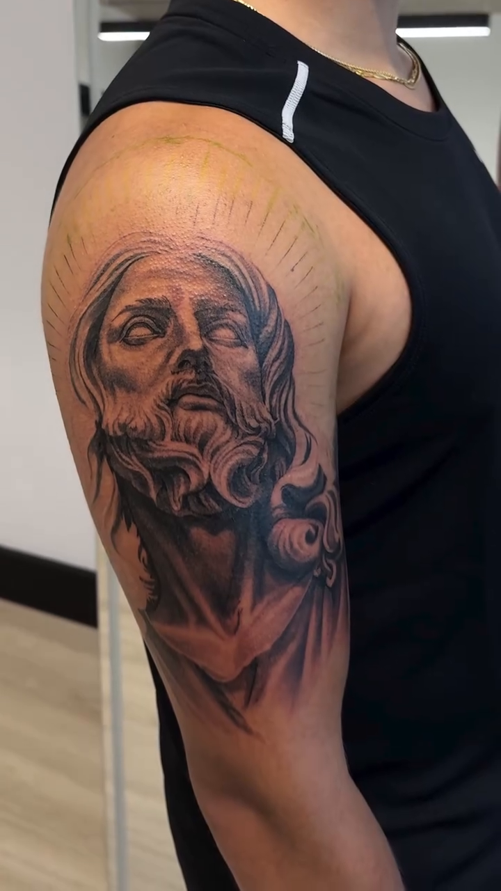 Tattoo by @jackcalliertattoos โ black_and_grey, realism