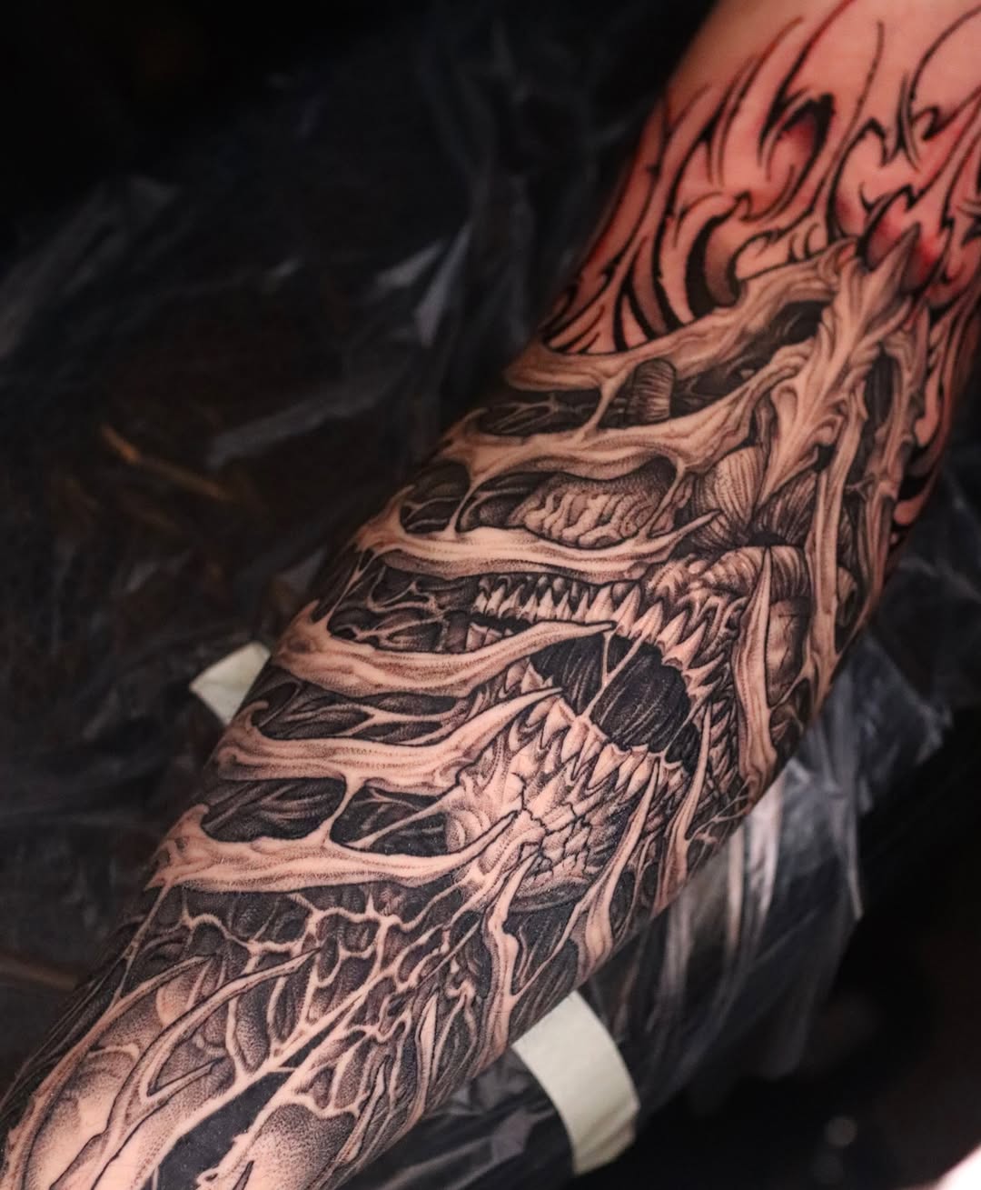 Tattoo by @tattooist_twoface — realism, black_and_grey