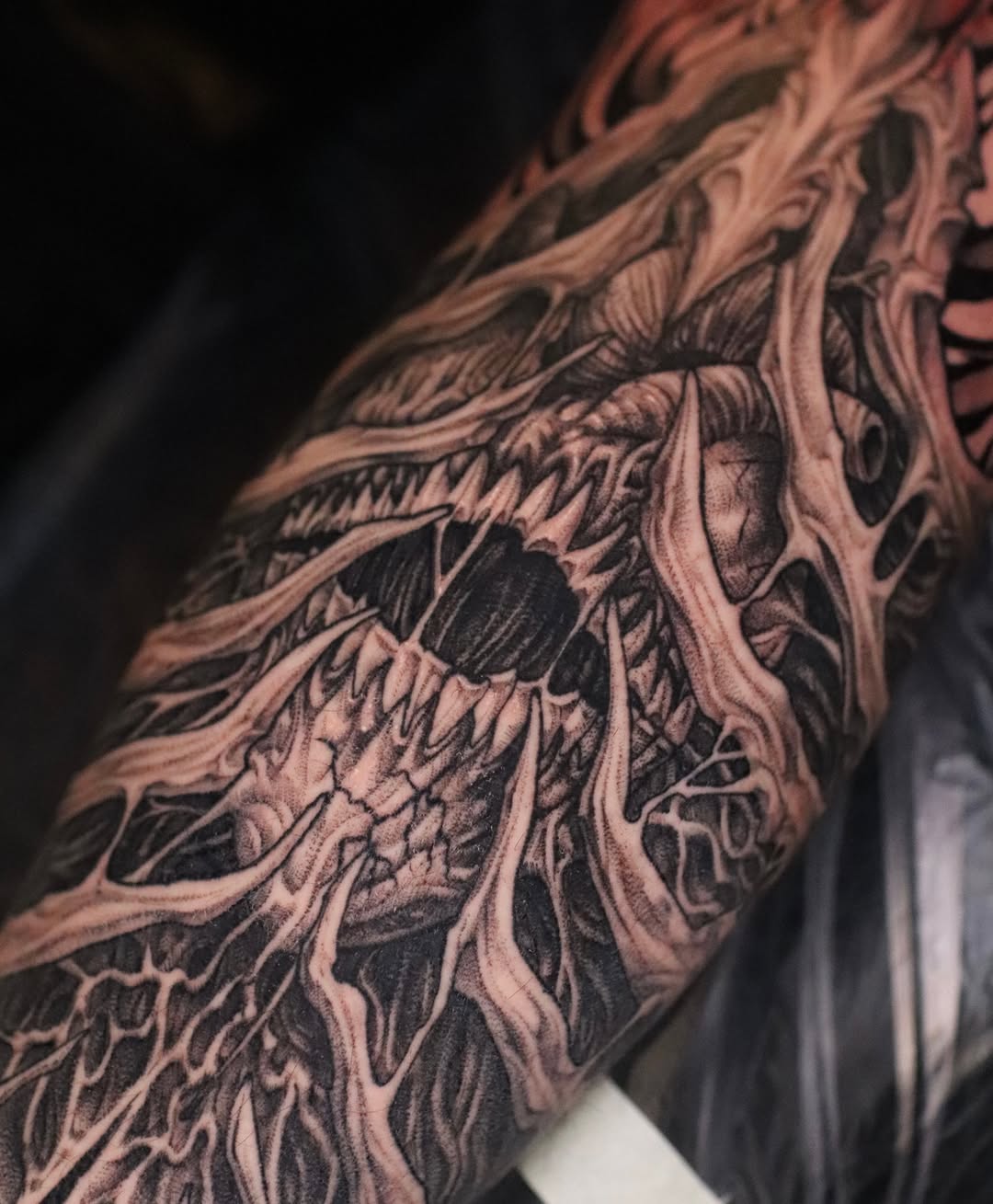 Tattoo by @tattooist_twoface — realism, black_and_grey