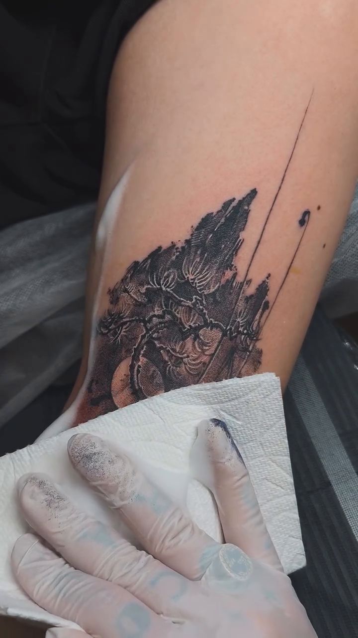 Tattoo by @ati.ful — dark_realism, black_and_grey