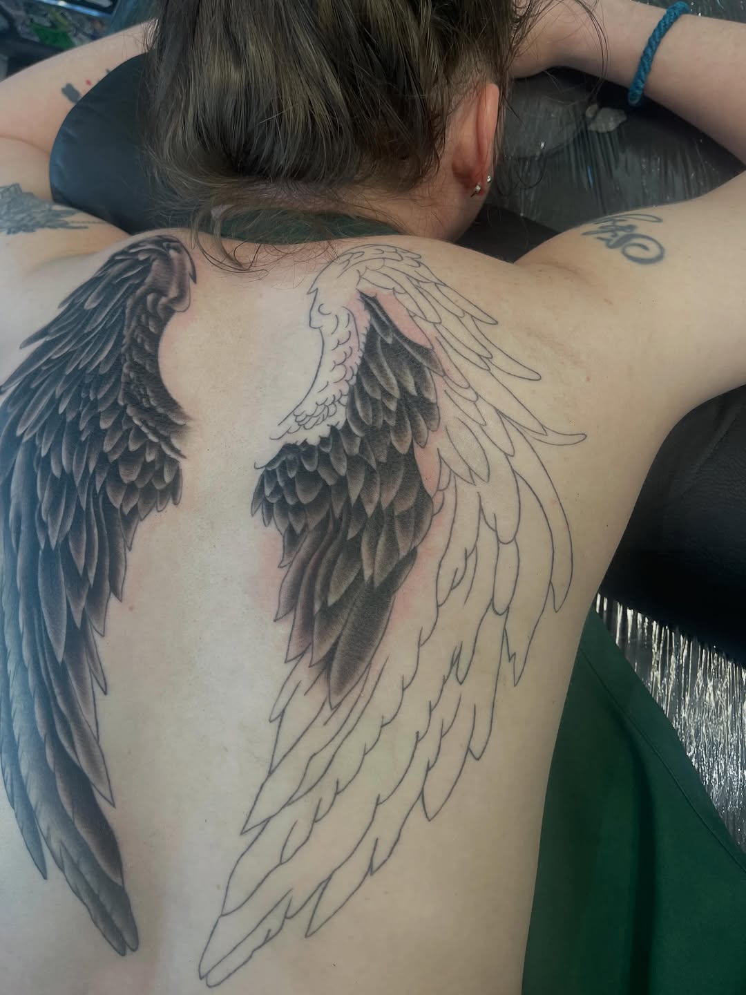 Tattoo by @therealdomgray — black_and_grey, fine_line