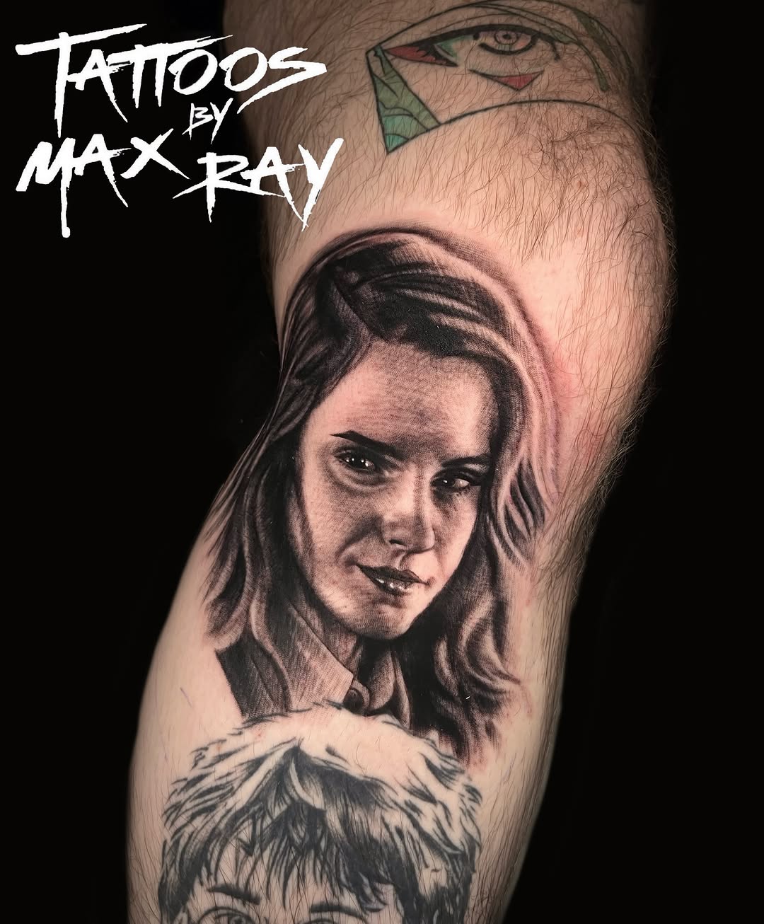 Tattoo by @maxraytattoos โ realism, black_and_grey