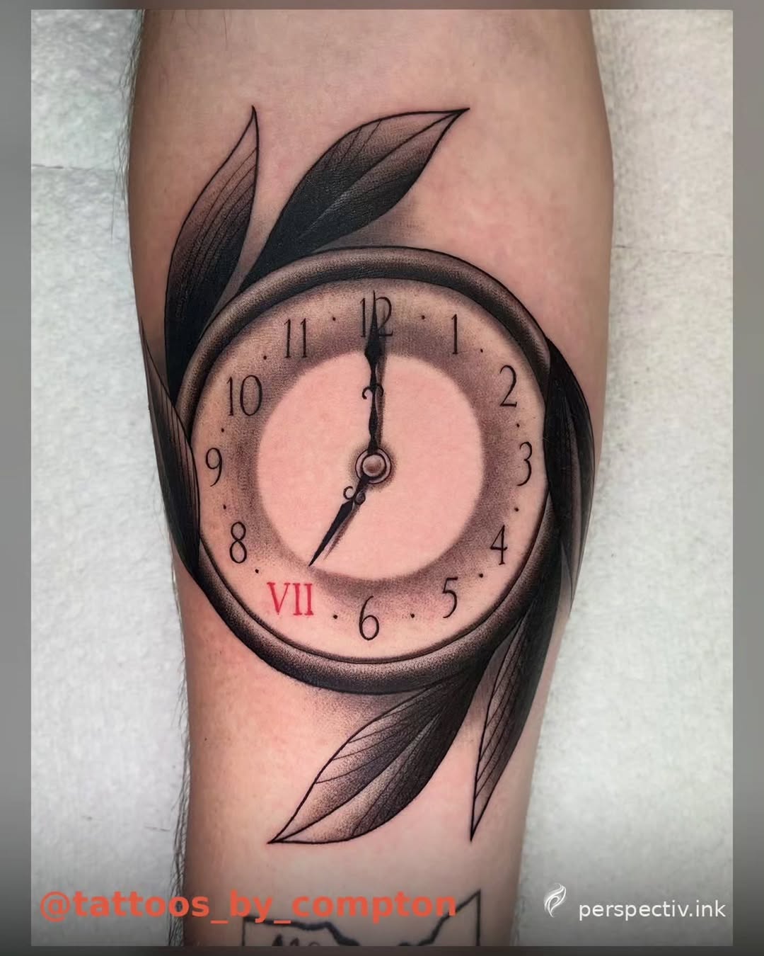 Tattoo by @perspectivink — realism, black_and_grey