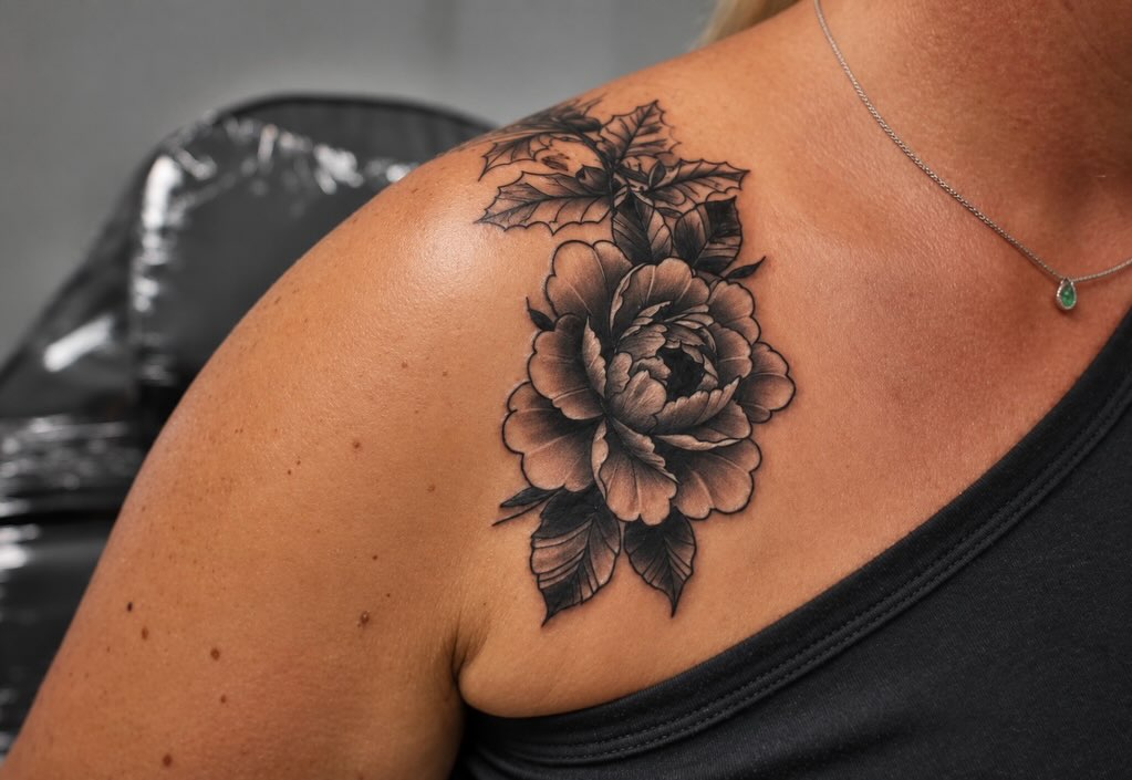 Tattoo by @inkwraps — black_and_grey, realism