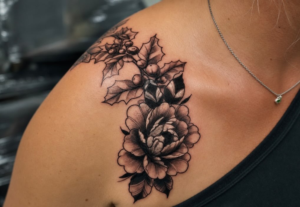 Tattoo by @inkwraps — black_and_grey, realism