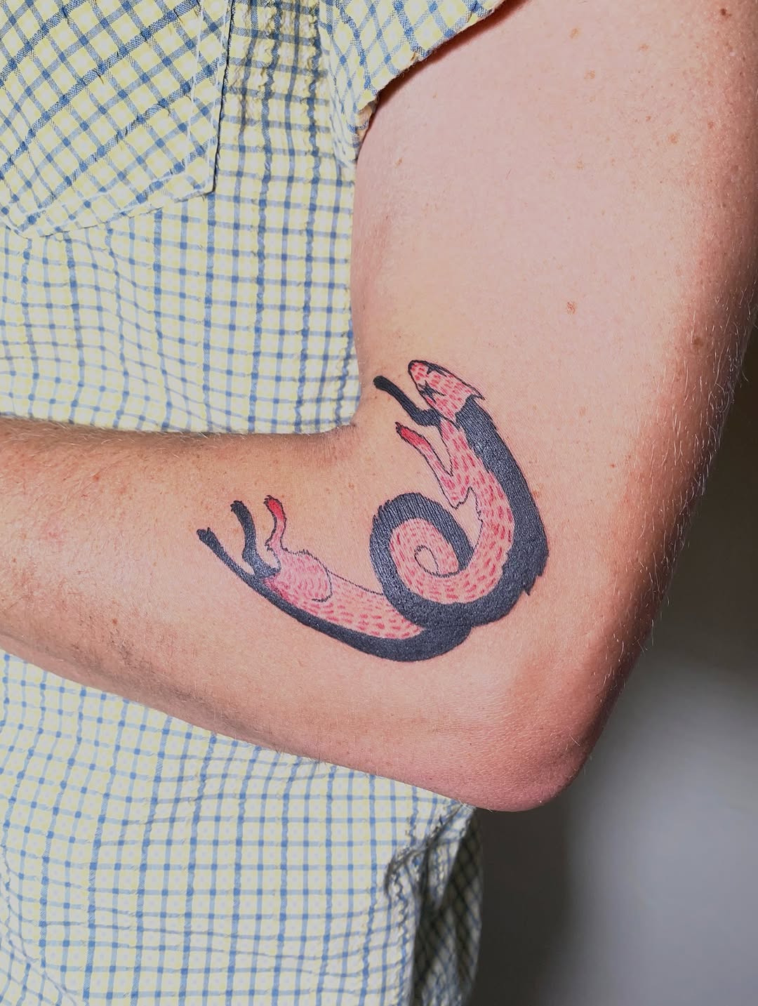 Tattoo by @littleblackdogtattoo — illustrative, sketch