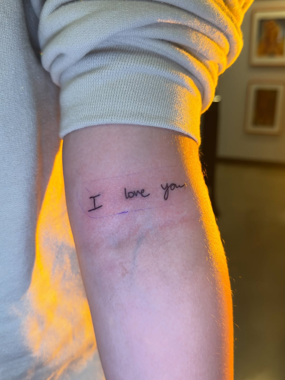 Tattoo by @tat2desirez โ lettering_script, fine_line