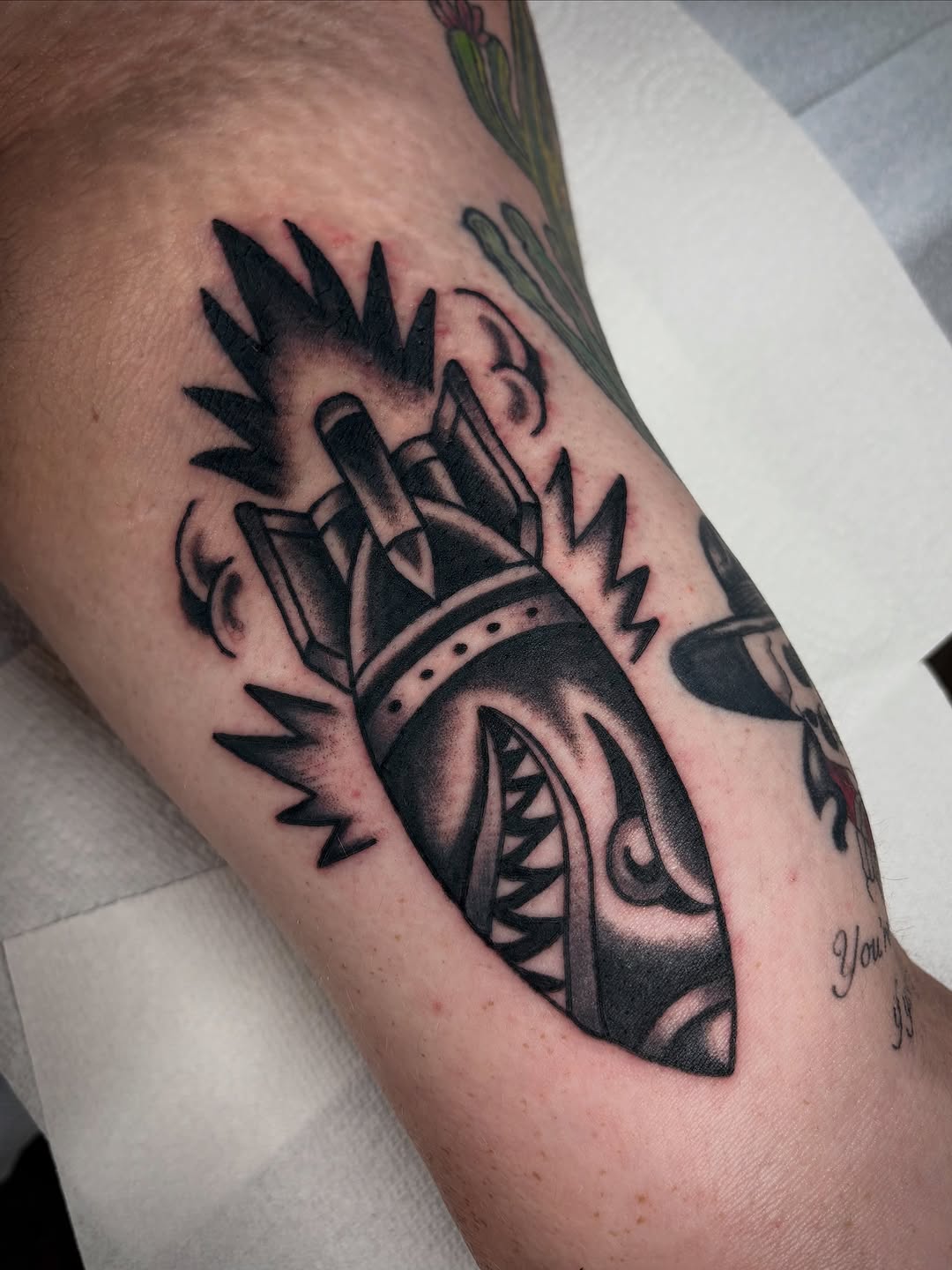 Tattoo by @joel.graytattoos — american_traditional, black_and_grey
