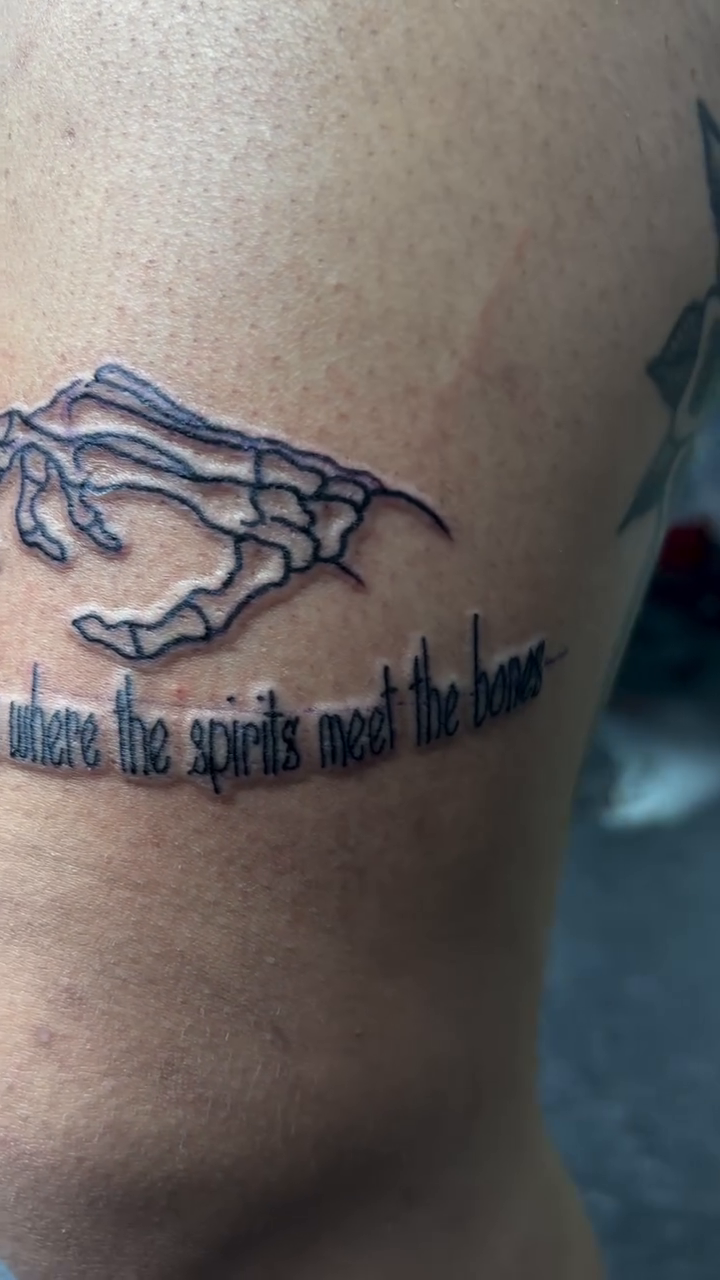 Tattoo by @tattoohaven_fxbg_va — fine_line, lettering_script