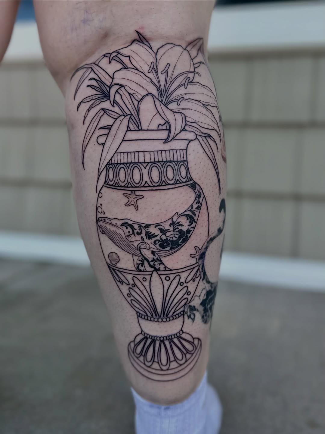 Tattoo by @christhomas.tattoo — blackwork, ornamental