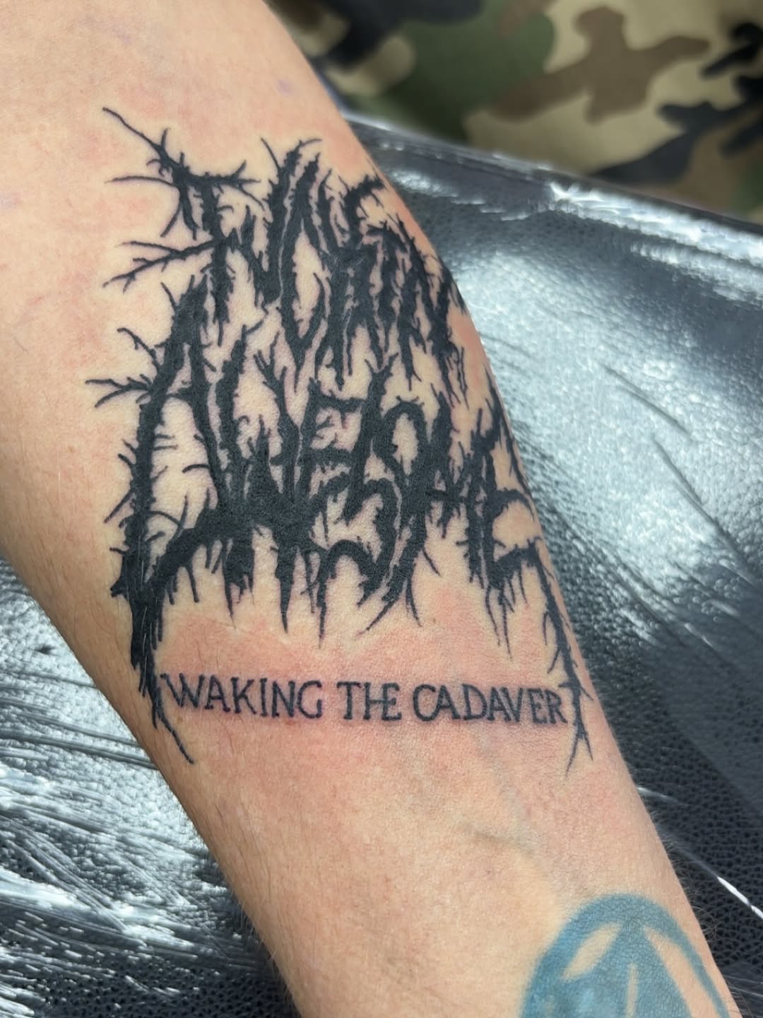Tattoo by @tattoohaven_fxbg_va — lettering_script, blackwork