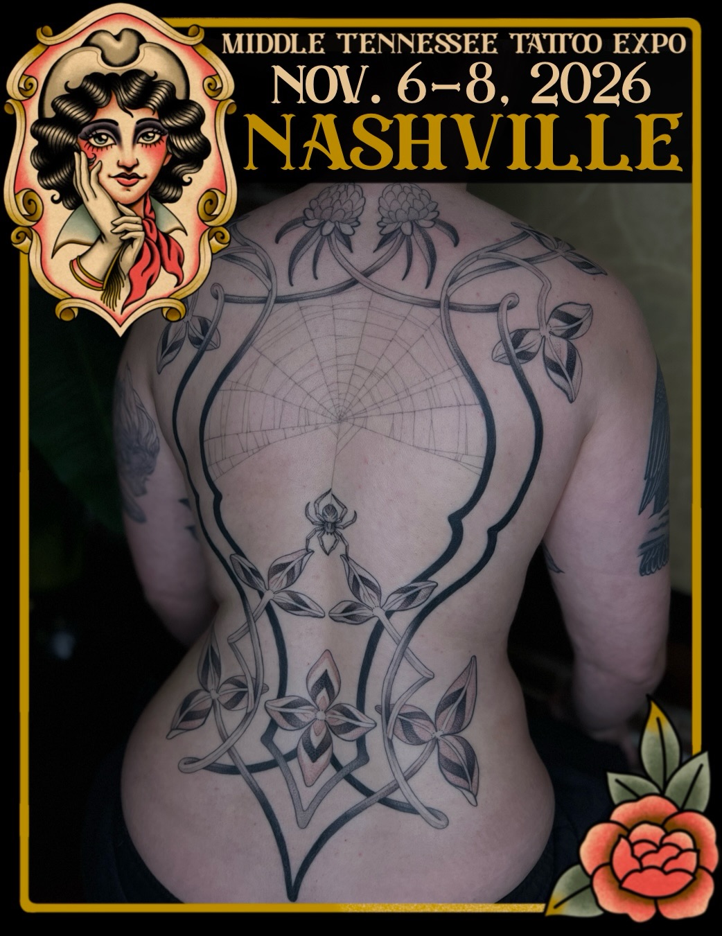 Tattoo by @moss.goblin — black_and_grey, ornamental