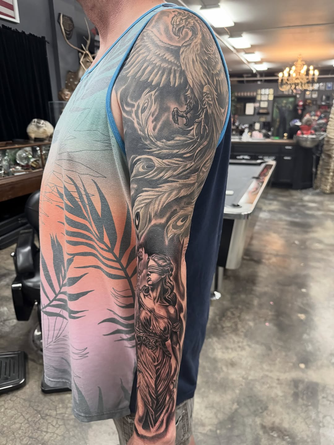 Tattoo by @travisbrowntattoos — realism, black_and_grey