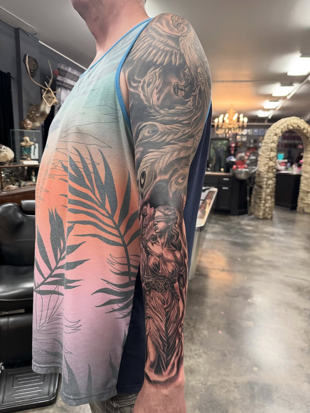 Tattoo by @travisbrowntattoos — realism, black_and_grey