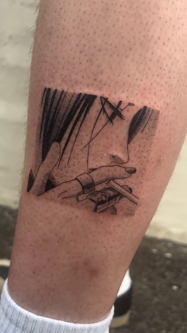 Tattoo by @smokesart — fine_line, black_and_grey