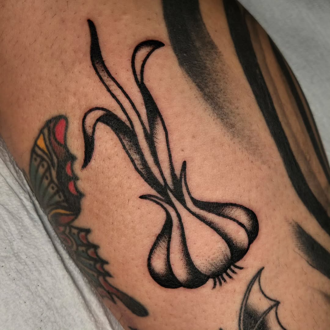 Tattoo by @iggy.tattoos — black_and_grey, dotwork