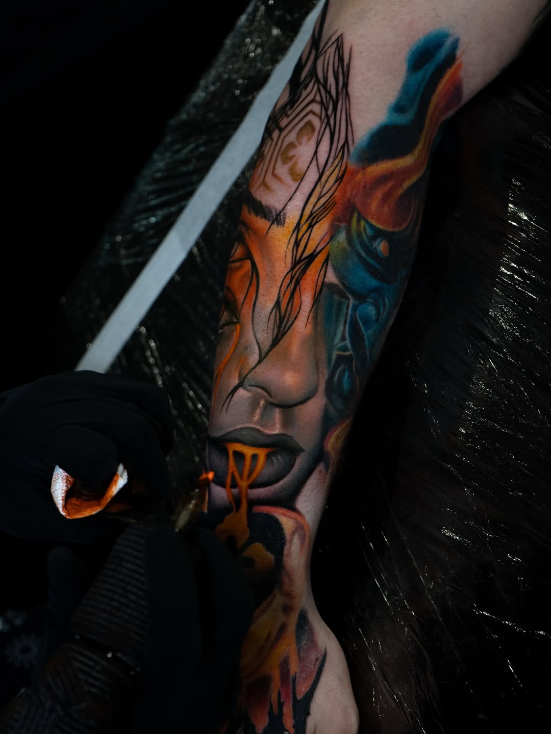 Tattoo by @d.muns_ink — realism, trash_polka