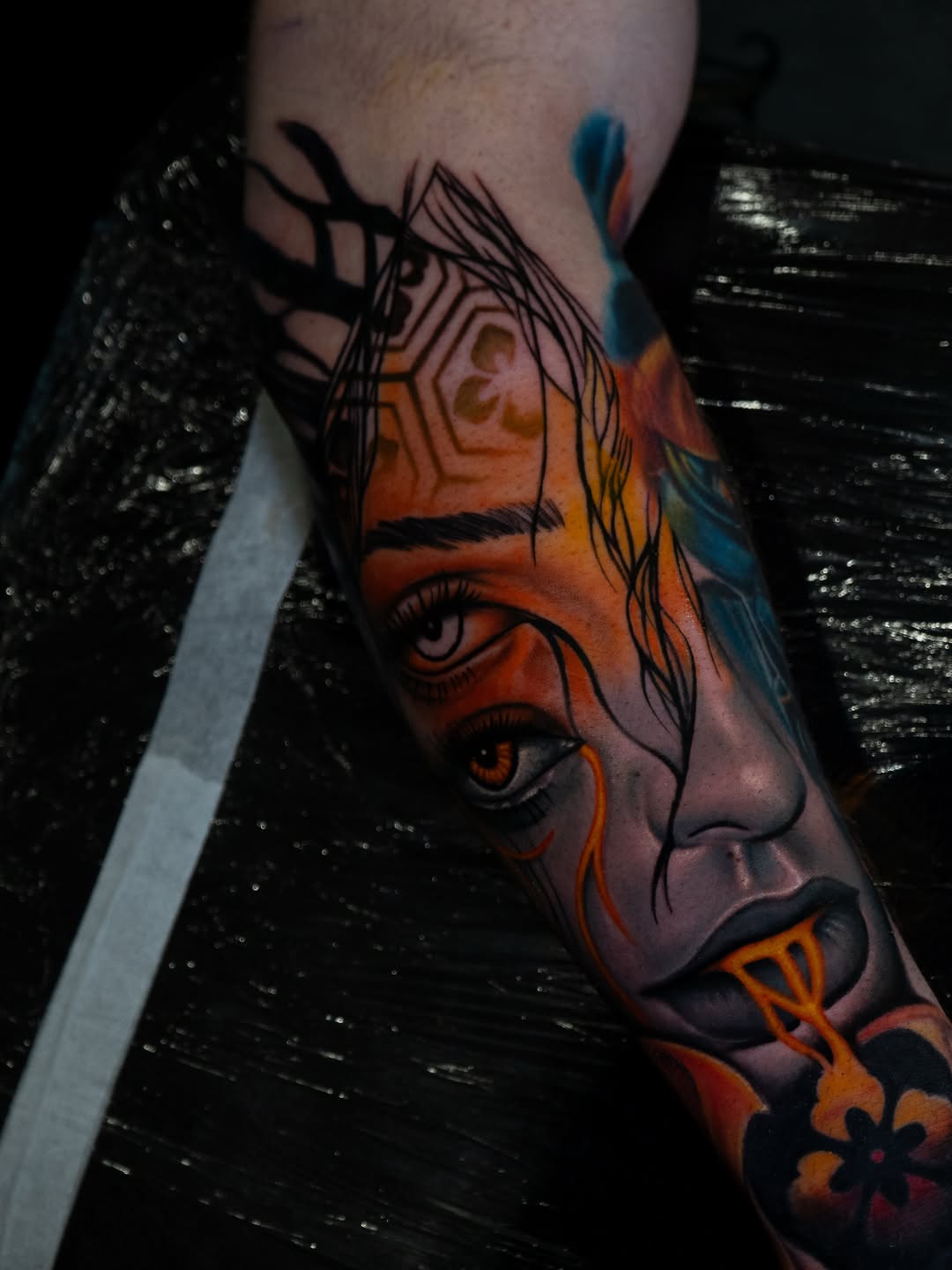 Tattoo by @d.muns_ink — realism, trash_polka