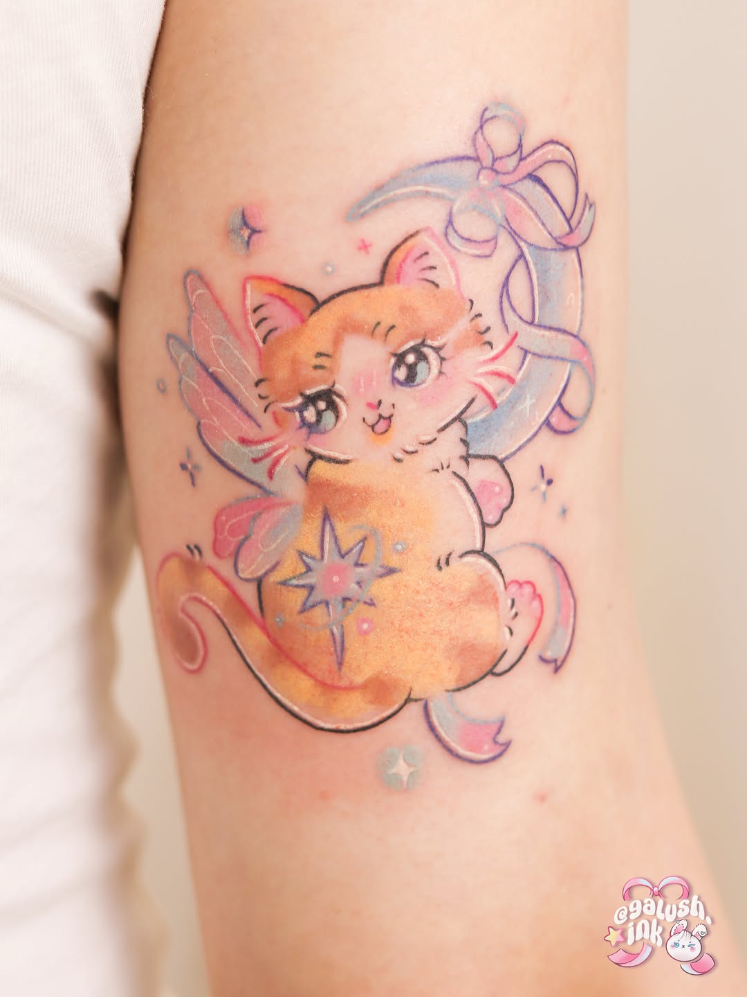 Tattoo by @galush.ink โ new_school, watercolor