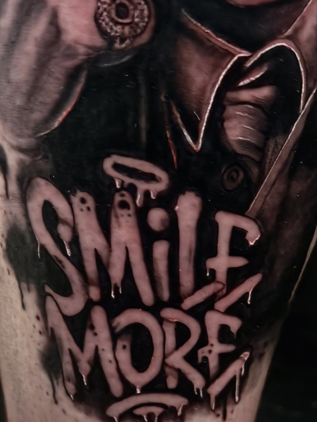 Tattoo by @inked_by_storm_sdt — lettering_script, trash_polka