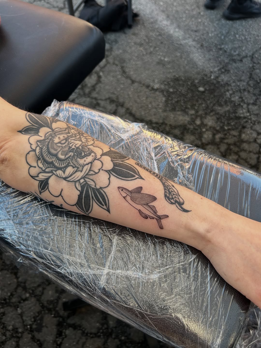 Tattoo by @bria.tattoos — japanese_irezumi, black_and_grey