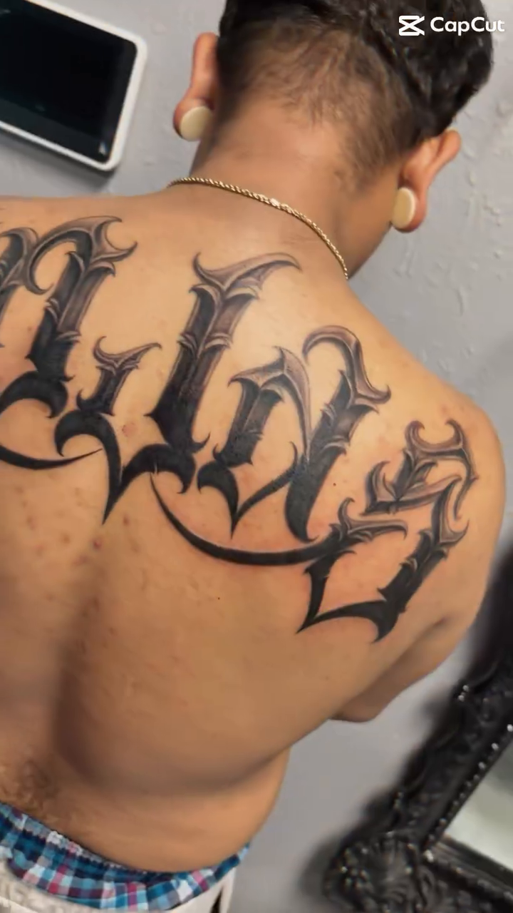 Tattoo by @dktatts β lettering_script
