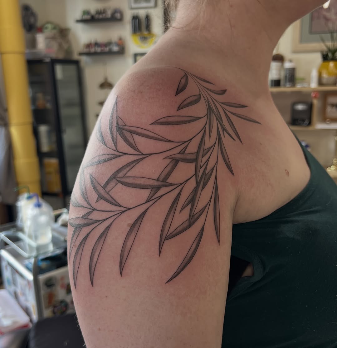 Tattoo by @libbytattoo — fine_line, black_and_grey