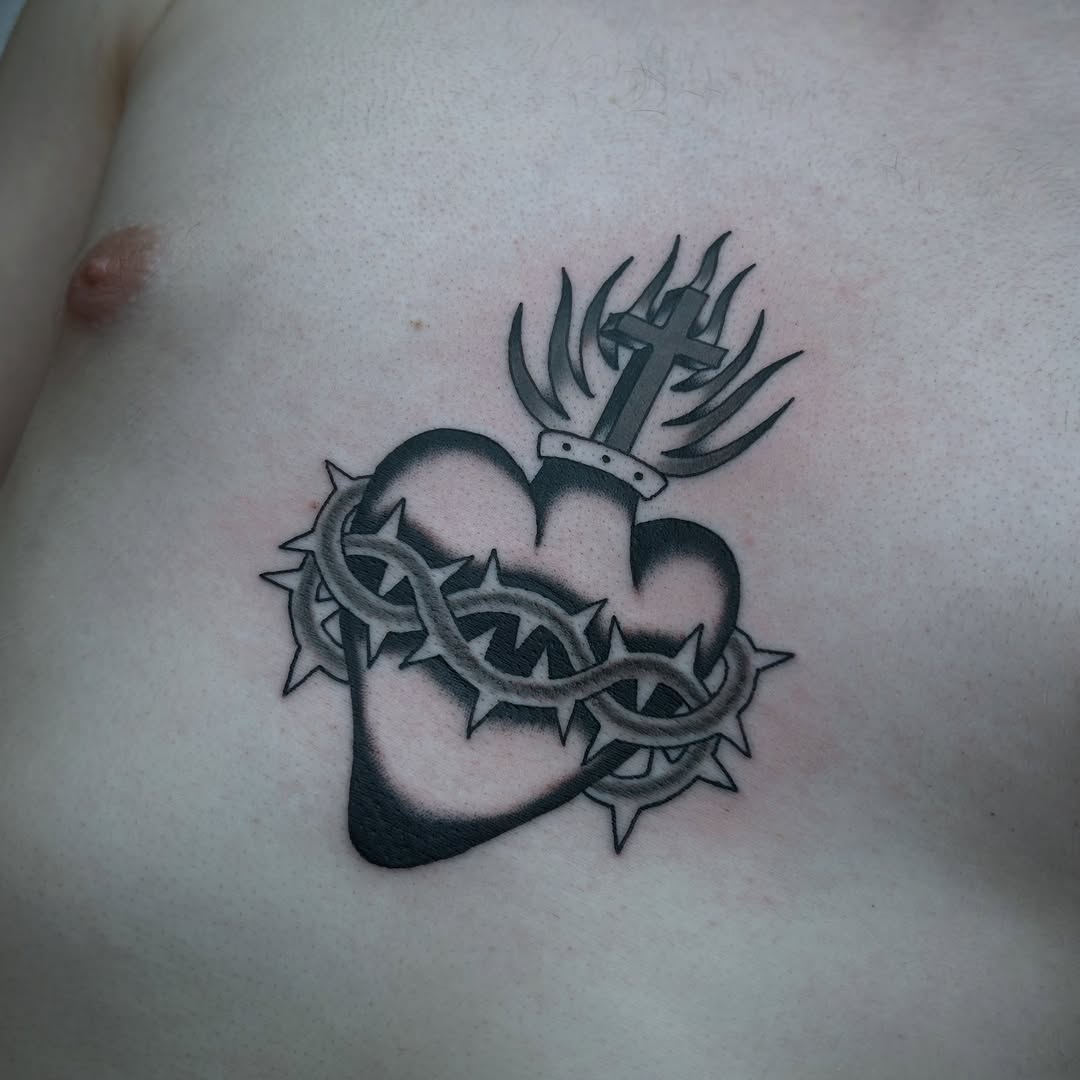 Tattoo by @moosetattooer β black_and_grey, dark_realism