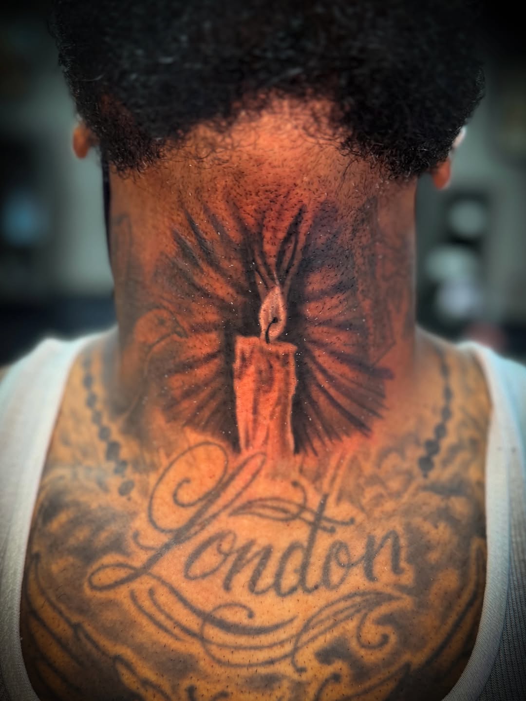 Tattoo by @sparrow_inks — black_and_grey, lettering_script