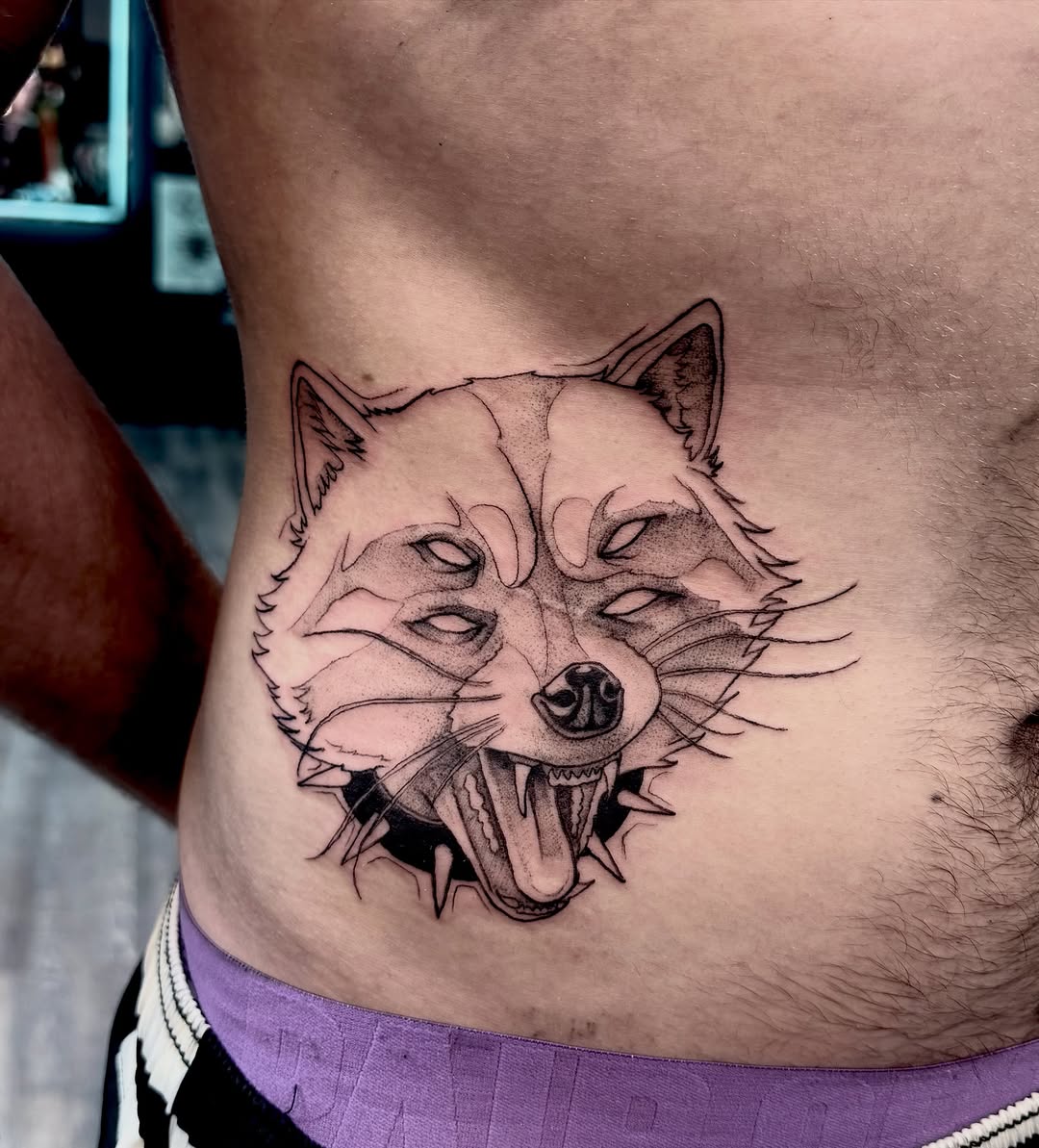 Tattoo by @elijahtatttoo — black_and_grey, illustrative