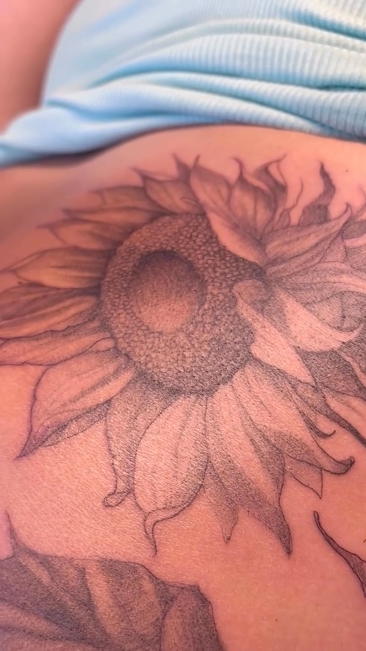 Tattoo by @lamarbodyart — black_and_grey, dotwork