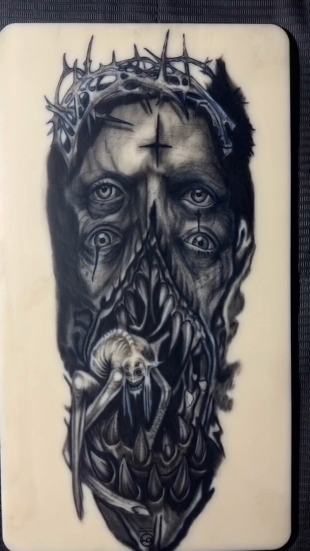 Tattoo by @mateusz_raczek — dark_realism, black_and_grey