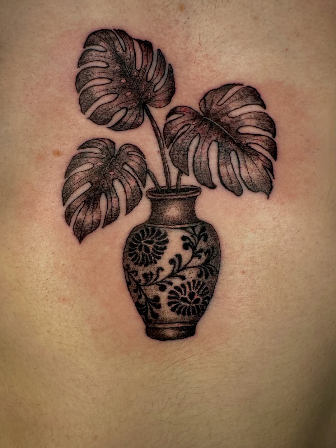 Tattoo by @21.12_ink โ black_and_grey, dotwork