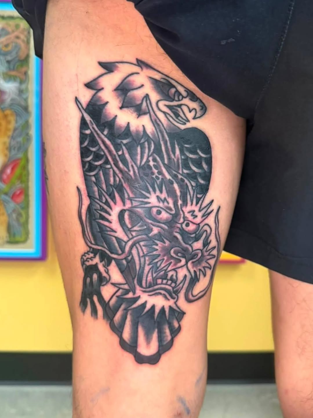 Tattoo by @hector_sinkorswim — japanese_irezumi, black_and_grey