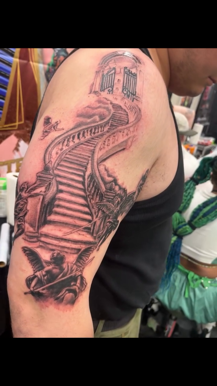 Tattoo by @moving_muralsart โ realism, black_and_grey