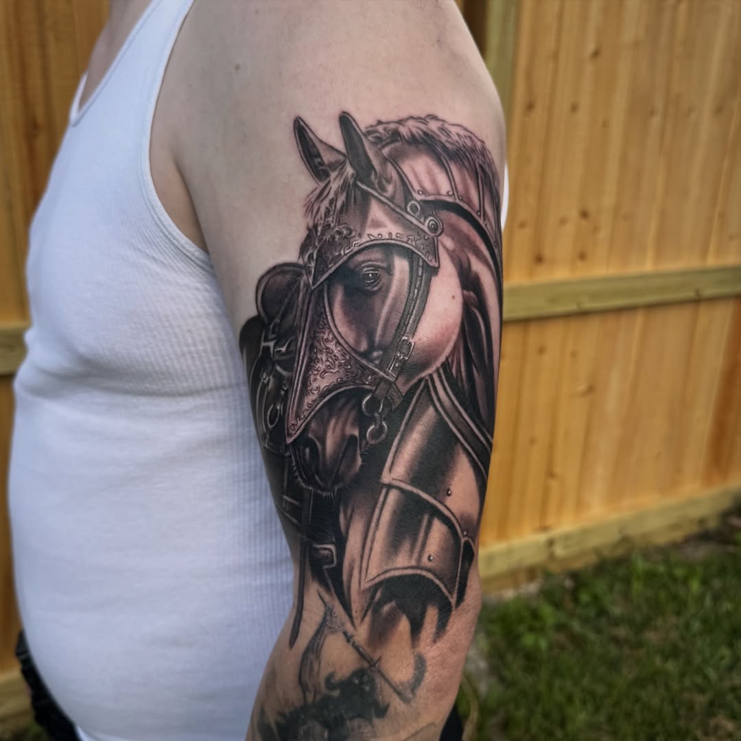 Tattoo by @dannydabstattoos — realism, black_and_grey
