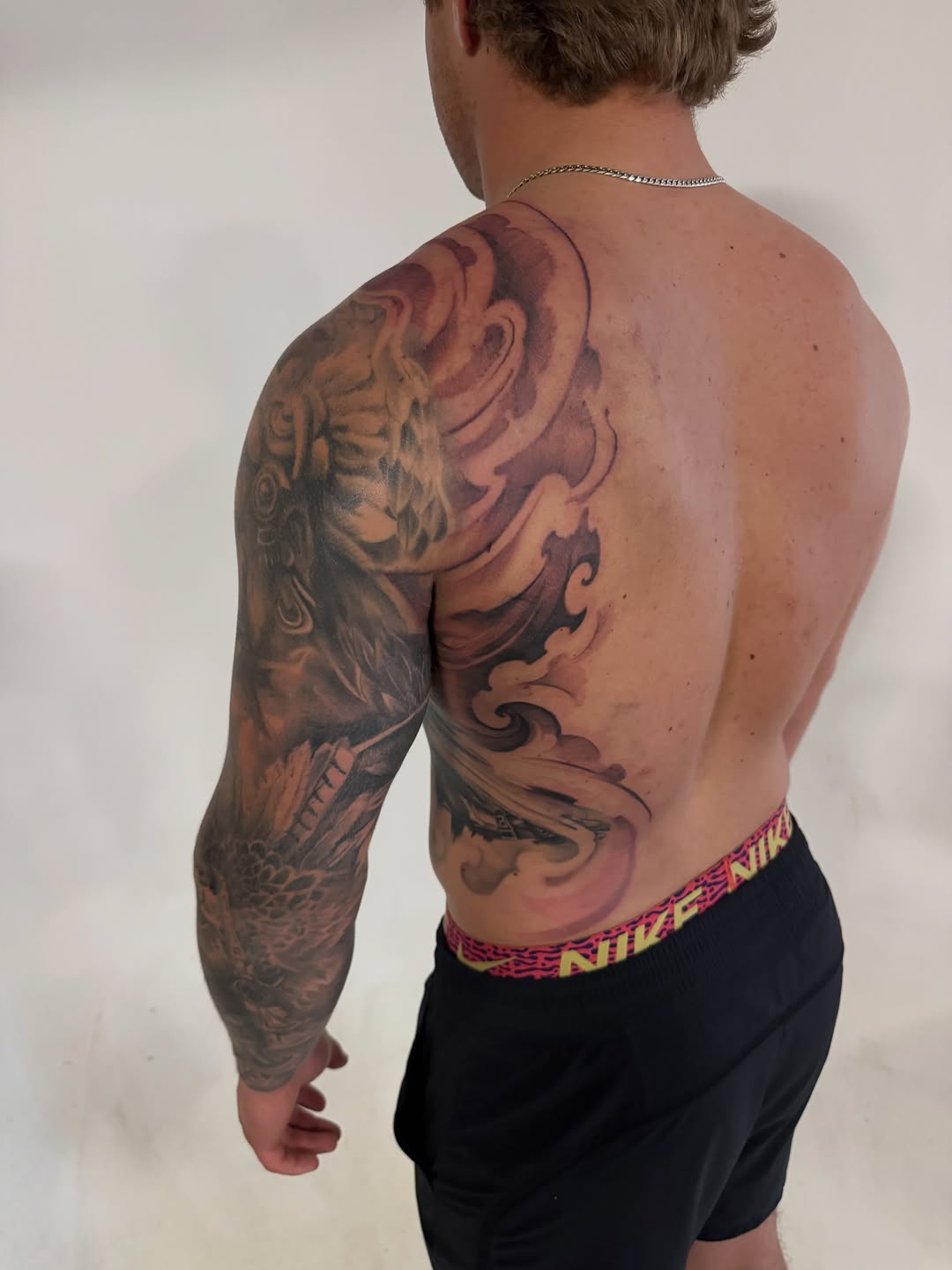Tattoo by @robdansontattoo — japanese_irezumi, black_and_grey
