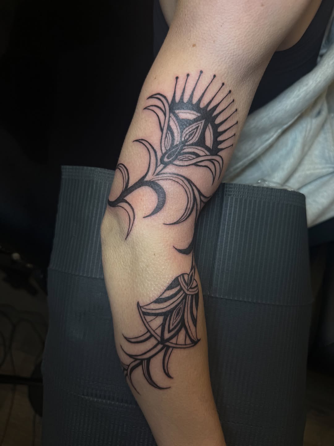 Tattoo by @needlemami β blackwork, ornamental