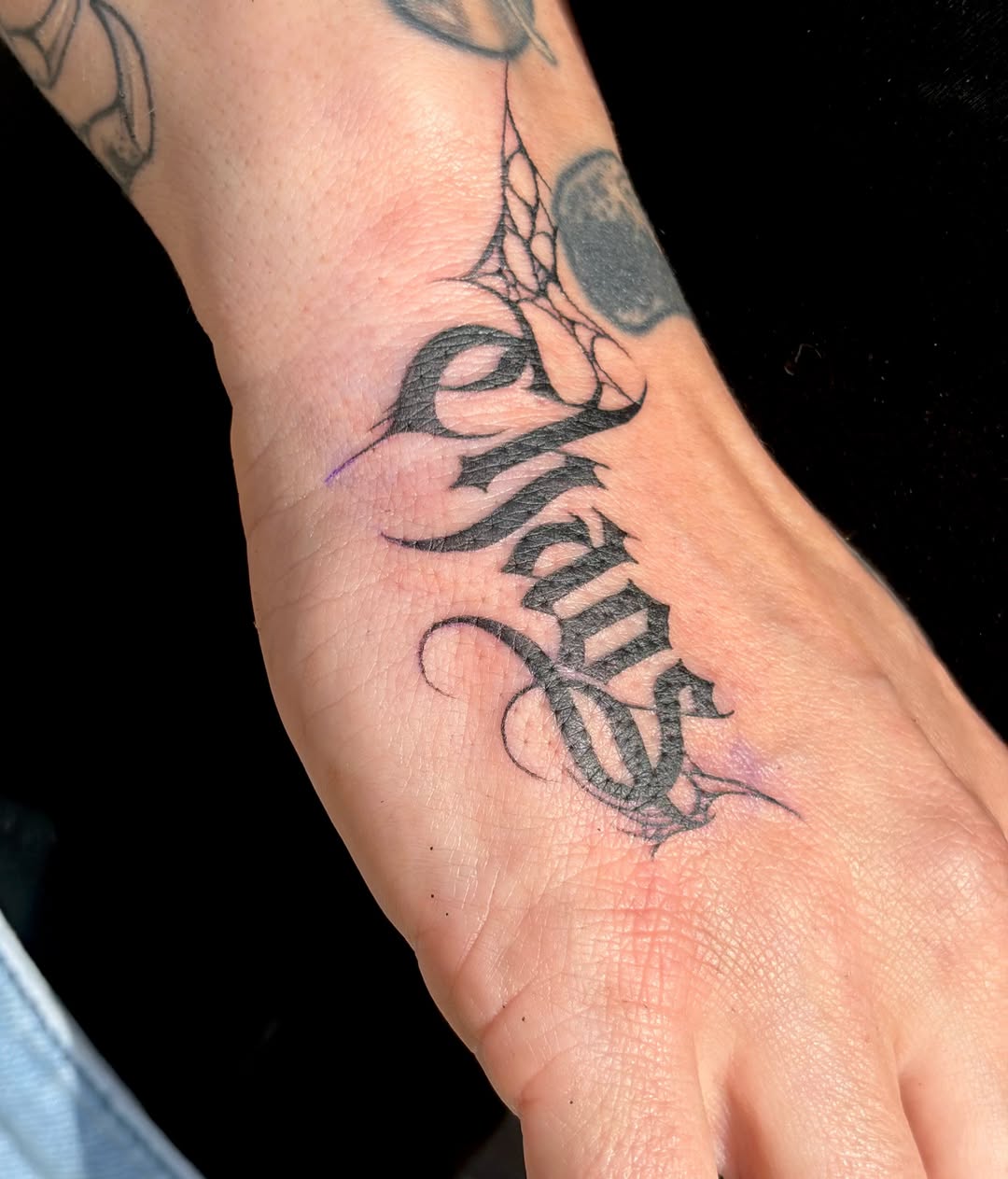 Tattoo by @dahl_house_art — lettering_script
