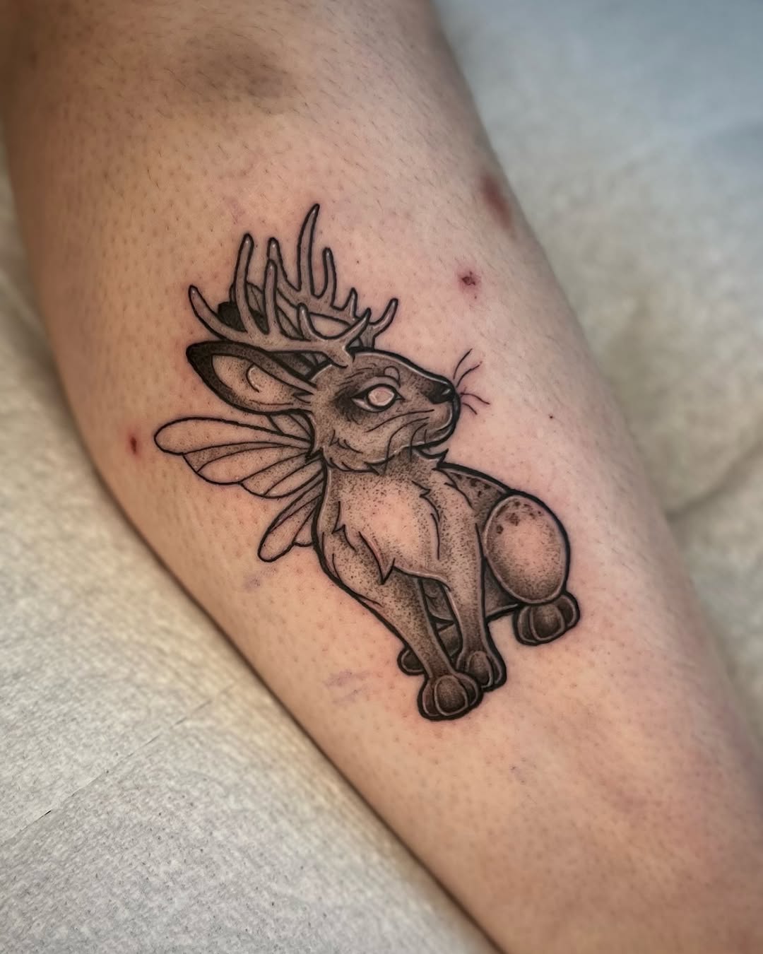 Tattoo by @olympe_ktattoos β black_and_grey, illustrative