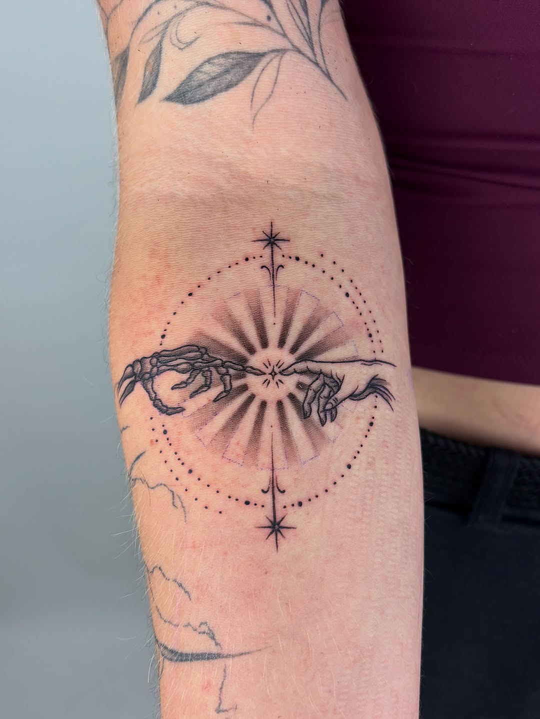 Tattoo by @shortkingtattoo β fine_line, black_and_grey