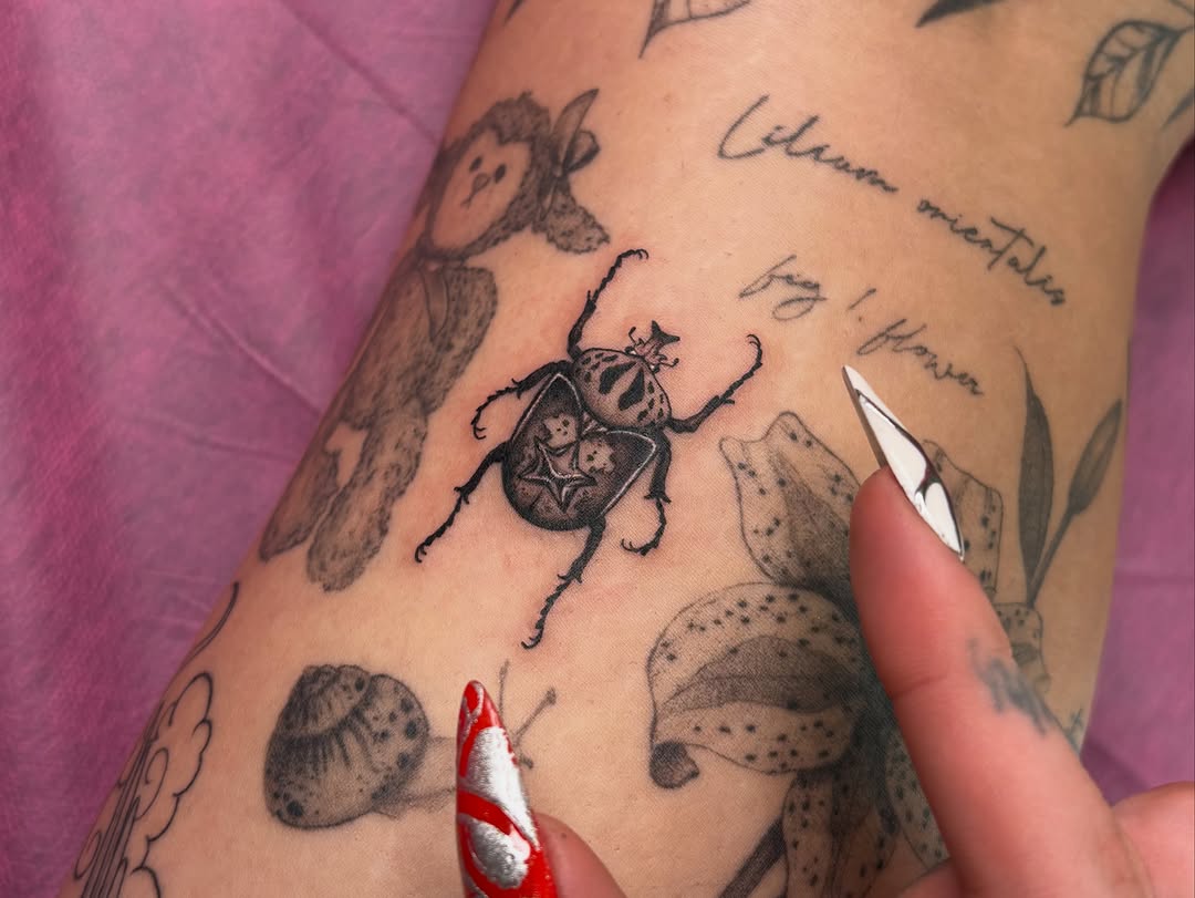 Tattoo by @silviieee — black_and_grey, realism