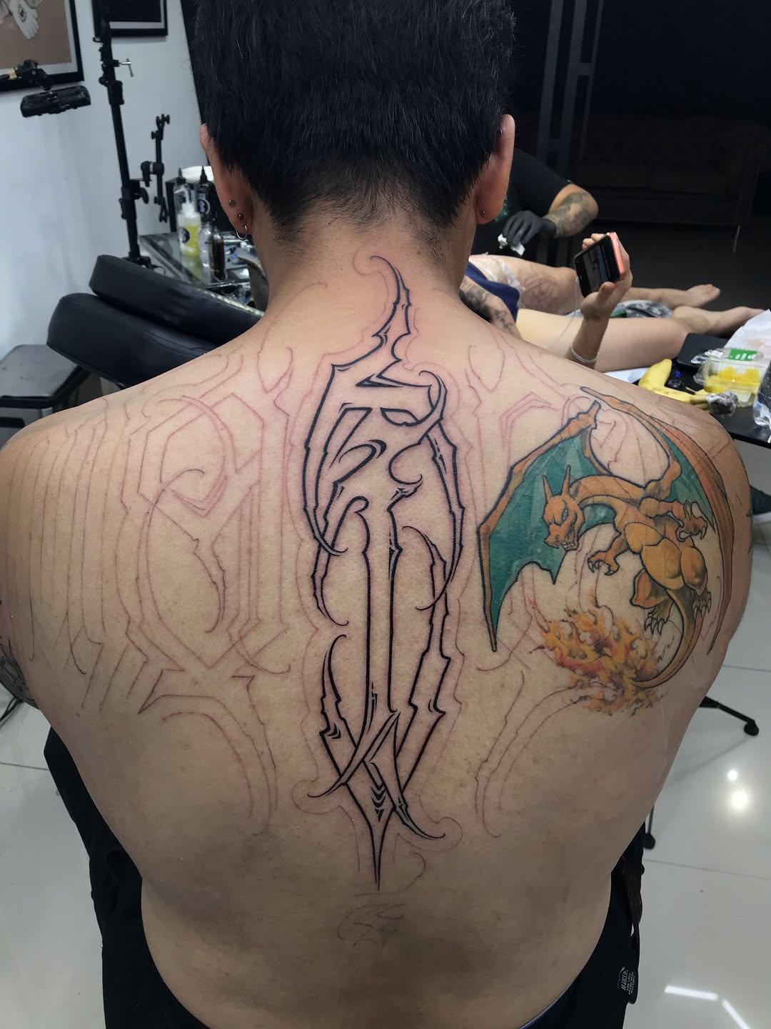 Tattoo by @toretattoo_311 — lettering_script, blackwork