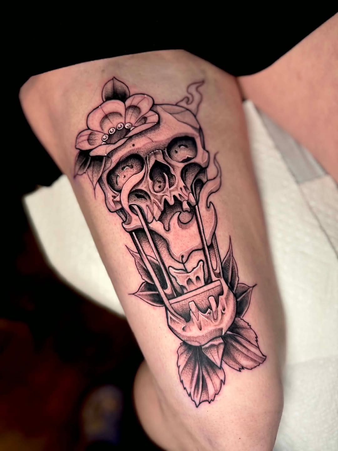 Tattoo by @robertsmithfl — black_and_grey, dark_realism