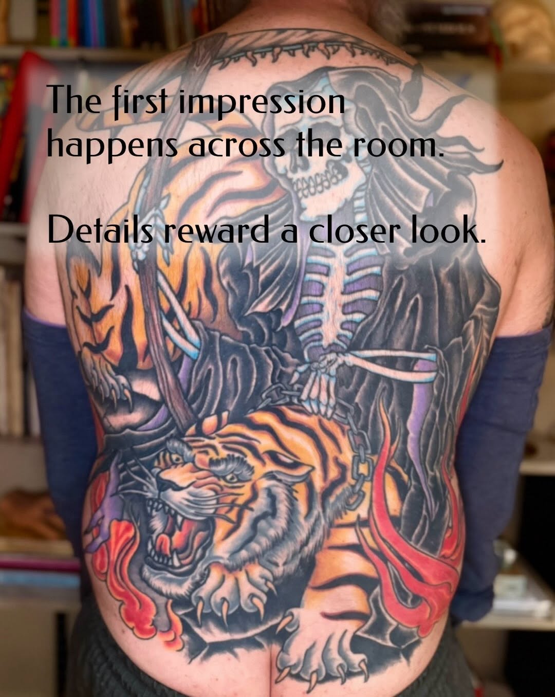 Tattoo by @joshuachatwin โ japanese_irezumi, black_and_grey