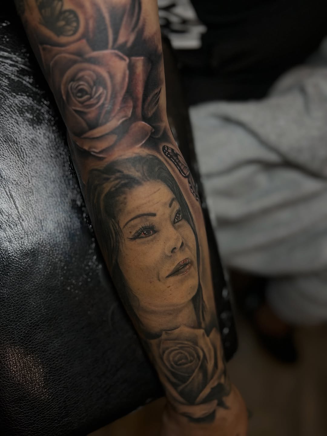 Tattoo by @jaytattoo405 — realism, black_and_grey