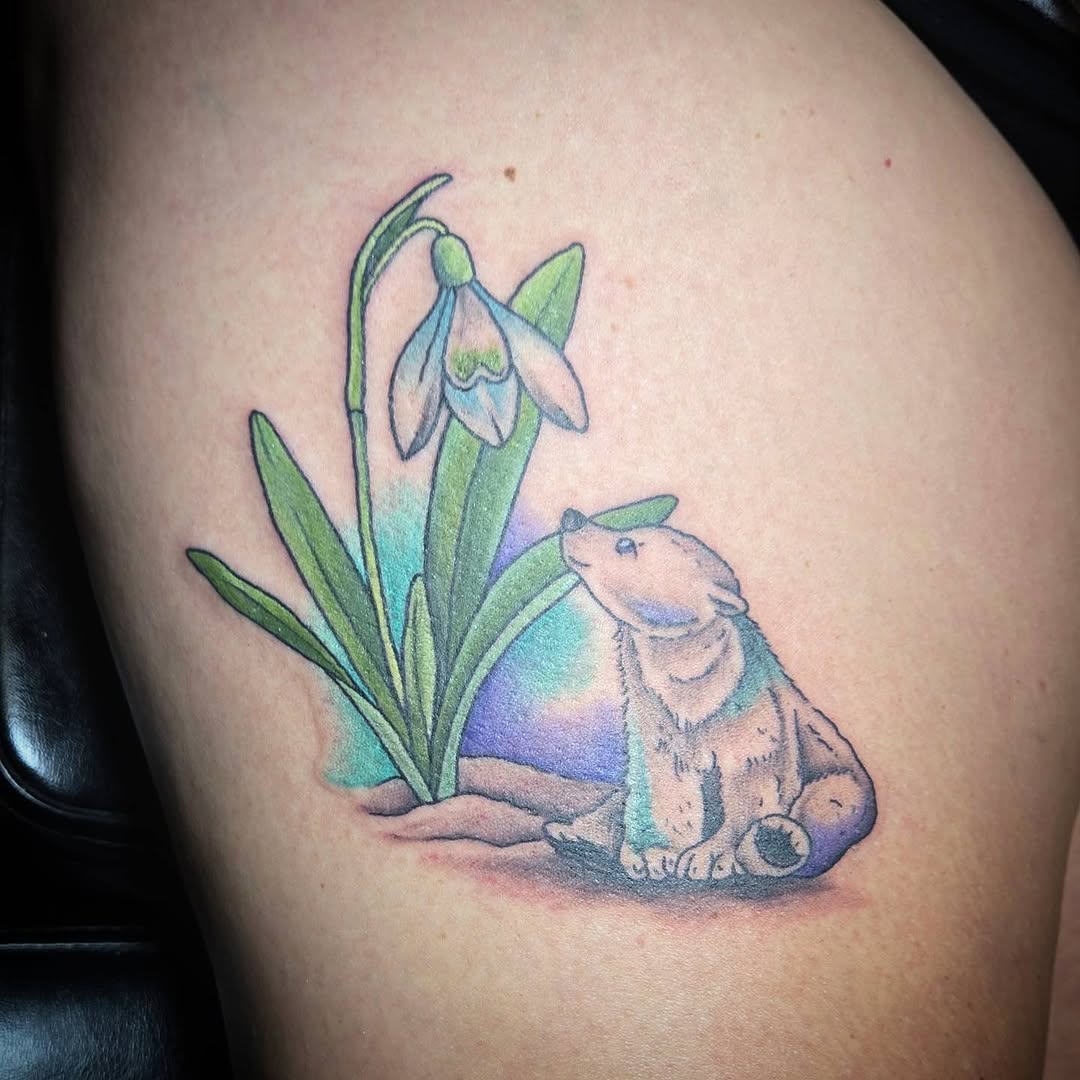 Tattoo by @killer_cait — illustrative, watercolor